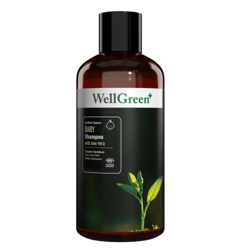 WellGreen+ Organik Sertifikalı Aloe Vera Özlü Bebek Şampuanı - 250ml